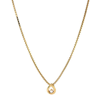 Gold necklace with pendant 42.5 cm 14 carat