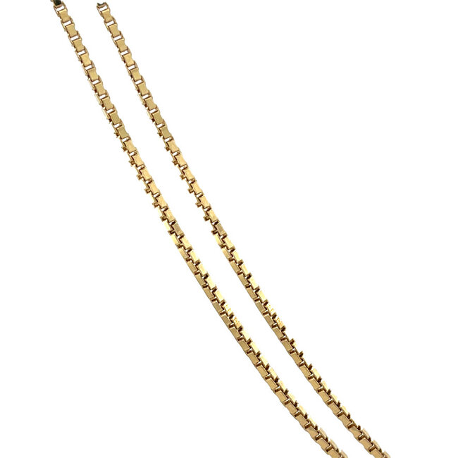 Gouden collier met hanger 42.5 cm 14 karaat