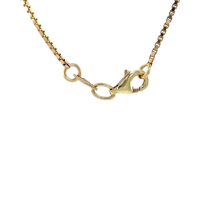 Gouden collier met hanger 42.5 cm 14 karaat