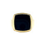 Gold signet ring with onyx 14 carat
