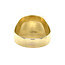 Gold signet ring with onyx 14 carat
