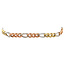 Tricolour gouden figaro armband 20 cm 14 karaat