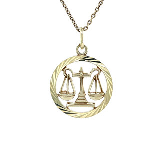 Gold pendant scales 14 karat