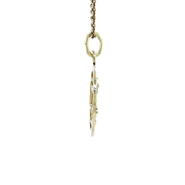 Gold scales pendant 14 karat