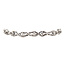 Witgouden armband met diamant 16.5 cm 14 karaat