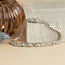 Witgouden armband met diamant 16.5 cm 14 karaat