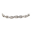 Weißgoldarmband mit Diamant 16,5 cm 14 Karat