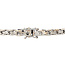 Witgouden armband met diamant 16.5 cm 14 karaat