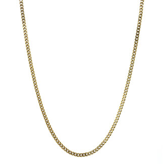 Gouden lengtecollier gourmet 53 cm 14 karaat