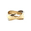 Gold ring bicolour 14 carat