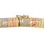 Tricolor goldener Choker 42 cm 14 Karat