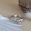 Witgouden solitair ring met diamant 14 karaat
