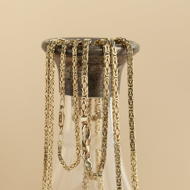 Goldenes Königscollier 49 cm 14 Karat