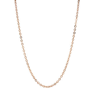 Rose gold long anchor necklace
