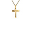 Gold cross pendant 18 karat