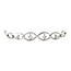 Witgouden armband met diamant 14 karaat