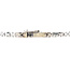 Witgouden armband met diamant 14 karaat