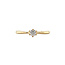 Gouden solitair ring met diamant 14 karaat