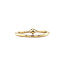 Gouden solitair ring met diamant 14 karaat