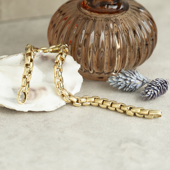 Gold Fope bracelet 19 cm 18 karat