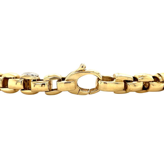 Gold Fope bracelet 19 cm 18 karat