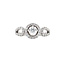 Witgouden ring met diamant 18 krt