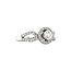 Witgouden ring met diamant 18 krt