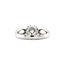 Witgouden ring met diamant 18 krt