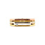 Tricolor Goldring mit Zirkonia 14 Karat