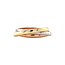 Tricolor goldene Trinity-Ring 14 Karat
