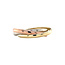 Tricolor goldene Trinity-Ring 14 Karat