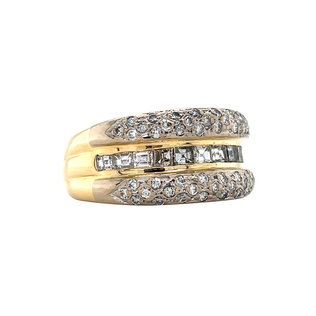 Gouden ring met diamant 18 karaat