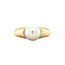 Gold ring with pearl 18 karat