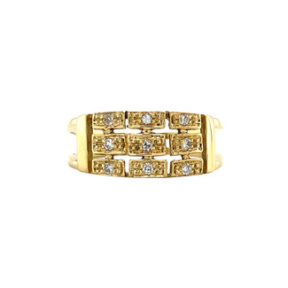 Gouden ring met diamant