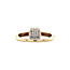 Gouden ring met diamant 14 karaat