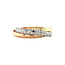 Tricolor goldener Trinity-Ring 18 Karat