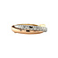 Tricolor goldener Trinity-Ring 18 Karat
