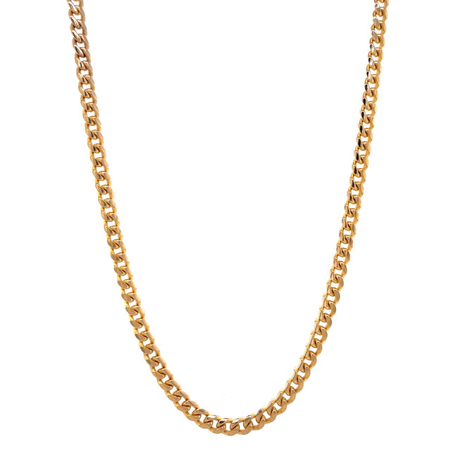 Gold gourmet necklace 60.5 cm 14 karat