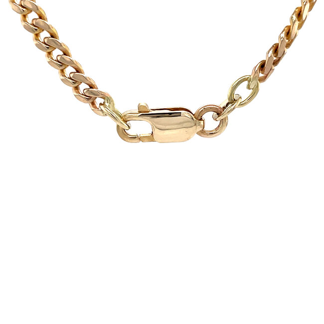 Gold gourmet necklace 60.5 cm 14 karat