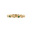 Golden ring with emerald and diamond 14 kt*new