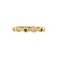 Golden ring with emerald and diamond 14 kt*new