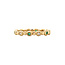 Golden ring with emerald and diamond 14 kt*new
