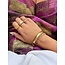 Tricolour gold signet ring 14 karat