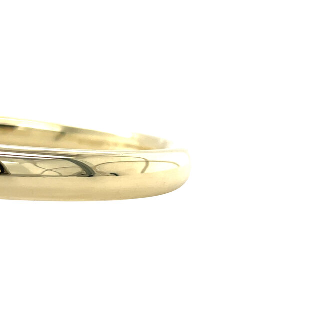 Gold smooth bangle 14 karat