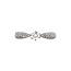 White gold ring with diamond 14 karat