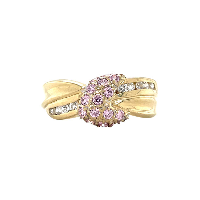 Gouden ring met zirkonia 14 karaat