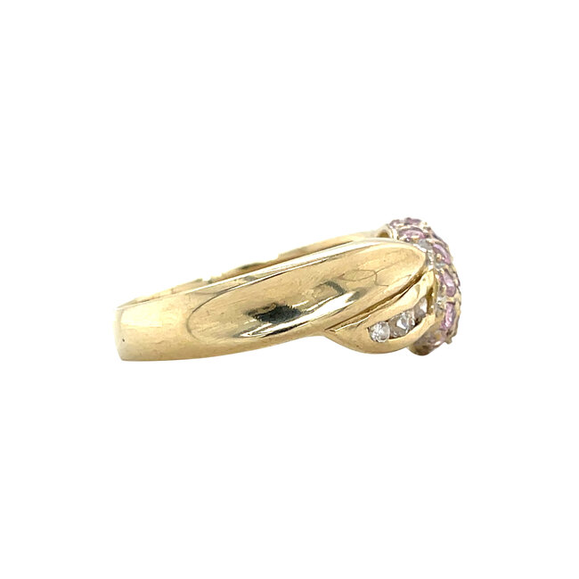 Gouden ring met zirkonia 14 karaat
