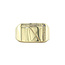 Goldener Siegelring mit Diamant 14 Karat