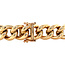 Gold gourmet bracelet 20.5 cm 14 karat