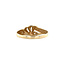 Gouden ring met diamant 14 karaat